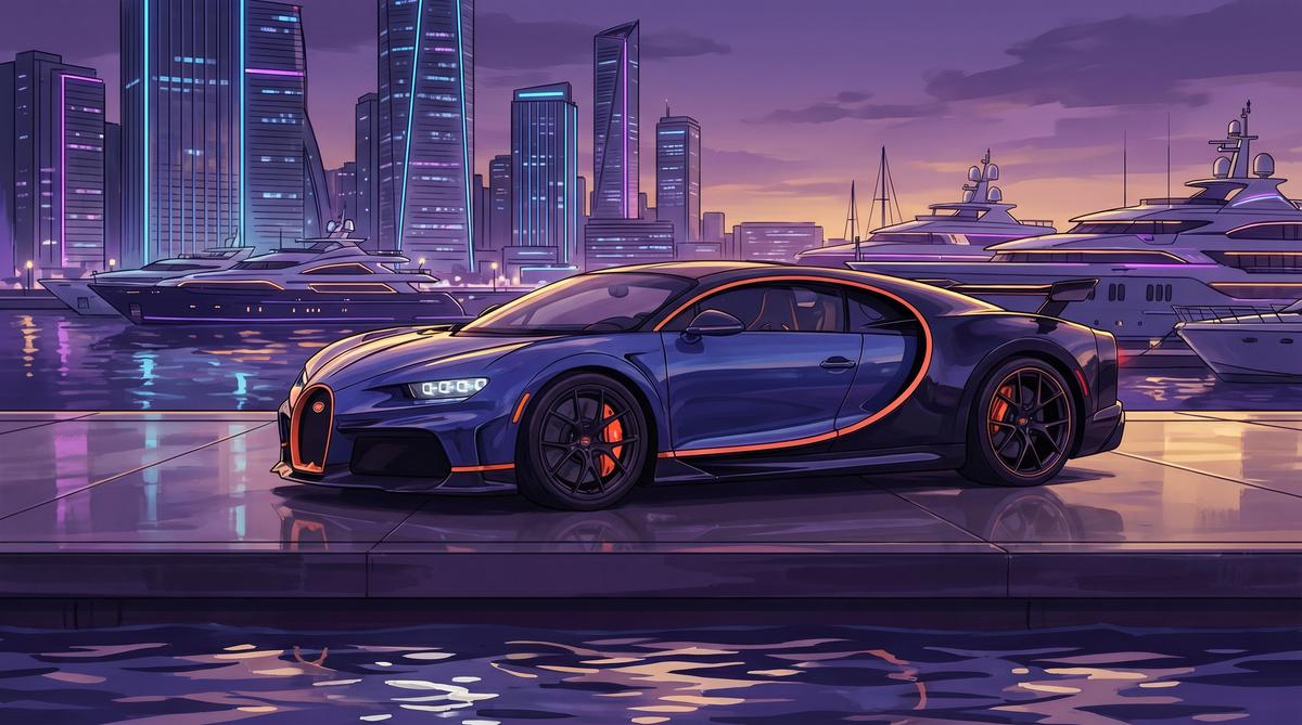 里番网布加迪Chiron：速度传奇动漫分享