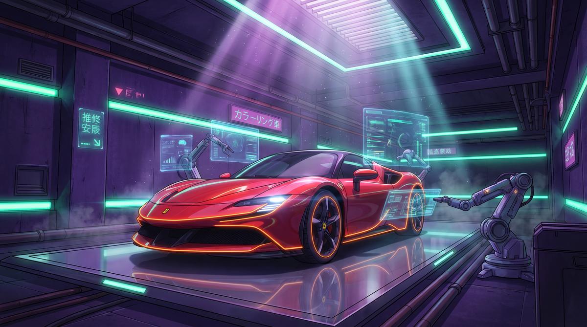 里番网法拉利SF90：赛道之魂动漫教程